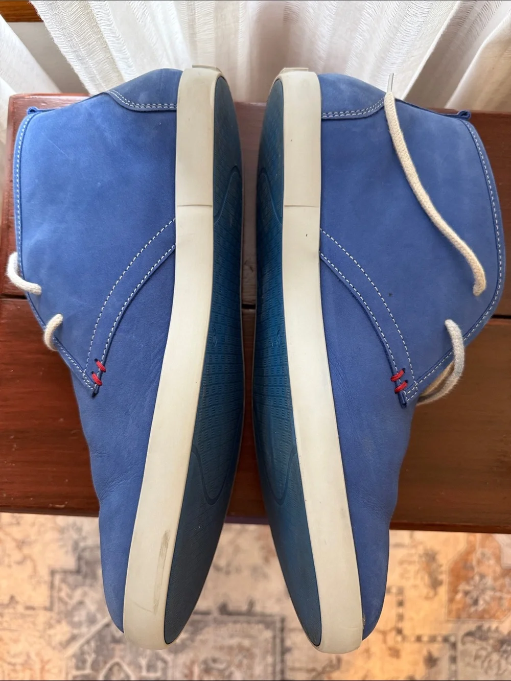 Boden Men's Blue leather Casual Lace-Up Shoes